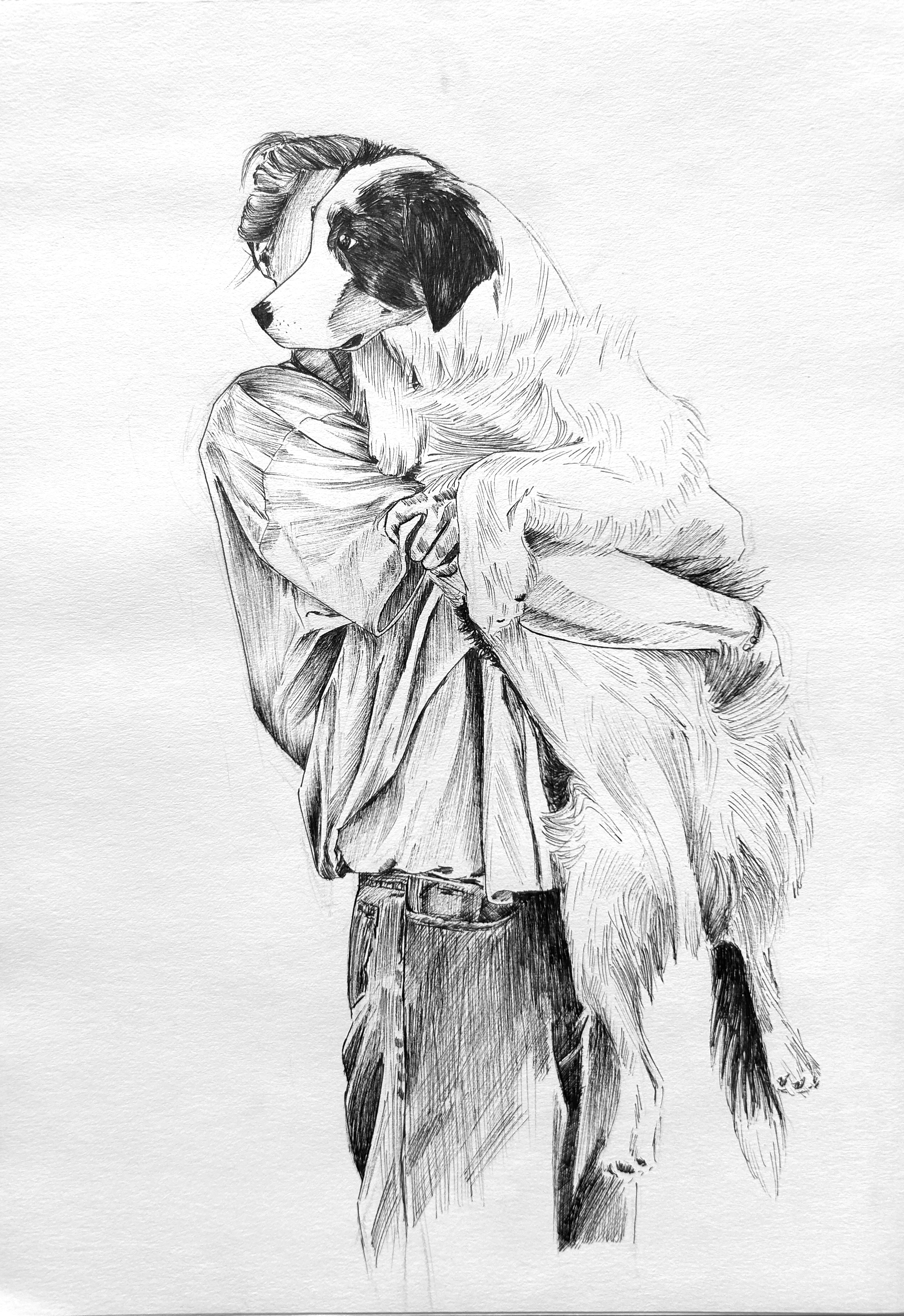 Drawing of My Dog by Elena Mauri